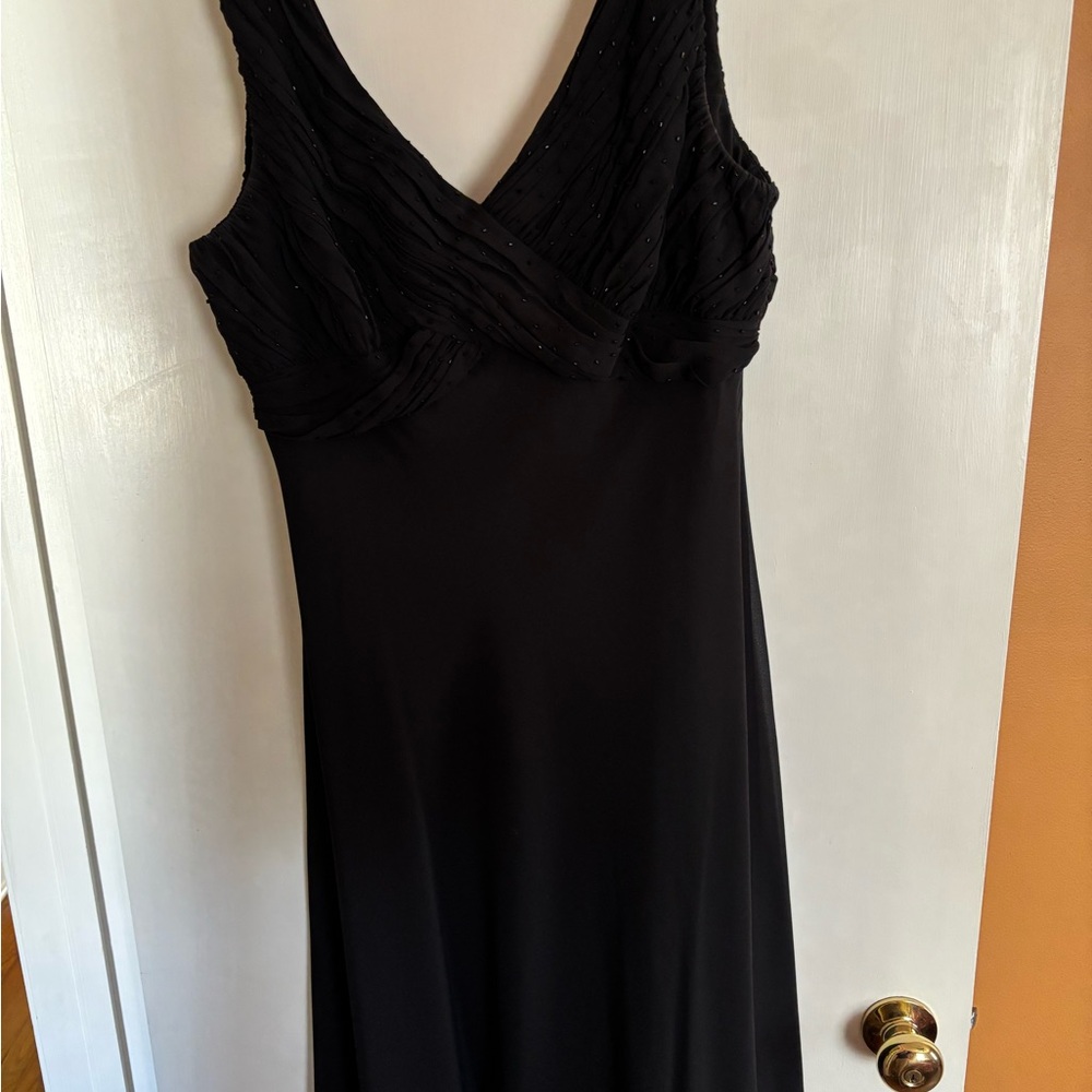 Adrianna Papell Black Beaded Dress